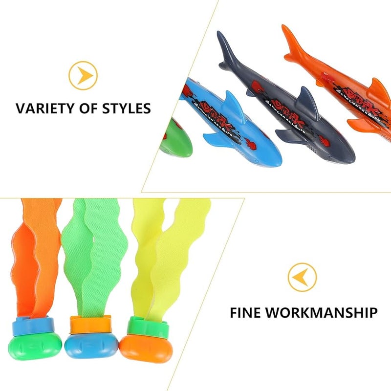 Random Color Underwater Dive Toys Sharks Octopus Jellyfish Seaweed for Swimming Skill Practice - Image 3